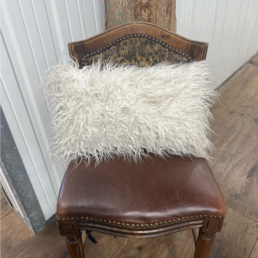 Faux Fur Throw Pillow